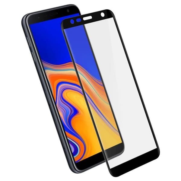 Skyddsfilm - AVIZAR - Galaxy J6 Plus - 9H härdat glas - Fasade kanter - 11D-teknik
