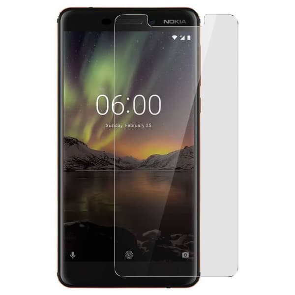 Film Nokia 6.1 härdat glas Ultratunt skärmskydd 9H Anti-explosion Transparent