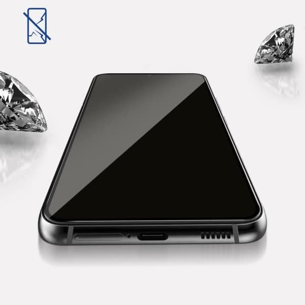 Film för Samsung S22 Plus Flexible Glass Hybrid 7H Hårdhet 3mk FlexibleGlass Svart