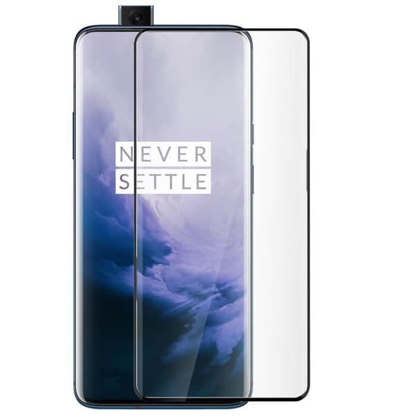 Skyddsfilm - AVIZAR - Oneplus 7 Pro - Böjt härdat glas - Stöttålig - Enkel installation