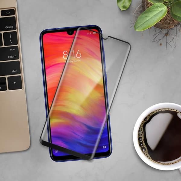 Skärmfilm - AVIZAR - Xiaomi Redmi Note 7 - Härdat glas - Ultratunt - 9H skydd