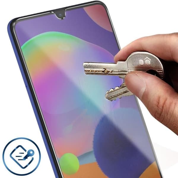 Film för Samsung Galaxy A31 härdat glas 9H Stötsäker Anti-Fingerprint Transparent