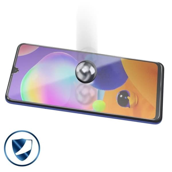 Film för Samsung Galaxy A31 härdat glas 9H Stötsäker Anti-Fingerprint Transparent