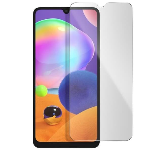 Film för Samsung Galaxy A31 härdat glas 9H Stötsäker Anti-Fingerprint Transparent