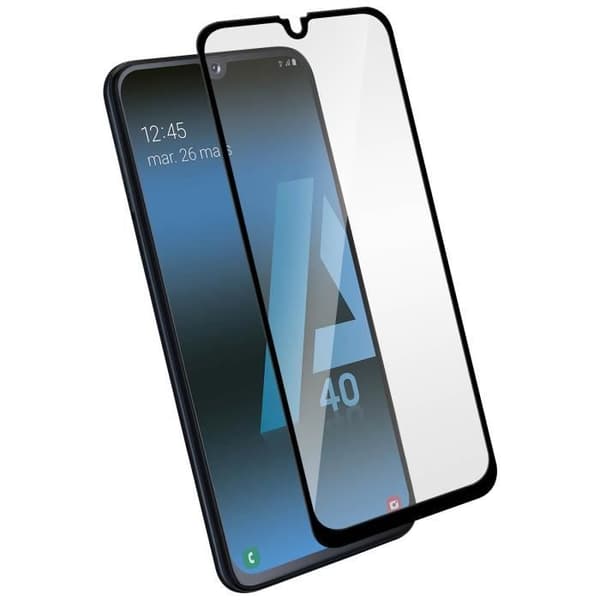 Skyddande skärmskydd - Samsung - Galaxy A40 - Härdat glas - Ultraresistent - Svart
