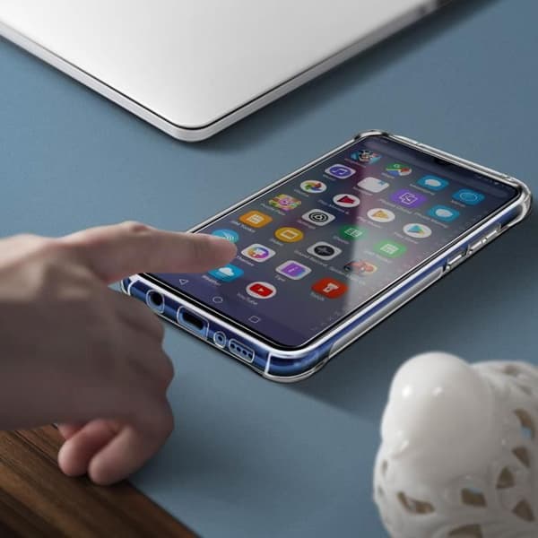 AVIZAR skyddspaket för Samsung Galaxy A41 - Mjukt fodral + 9H härdat glas - 360°