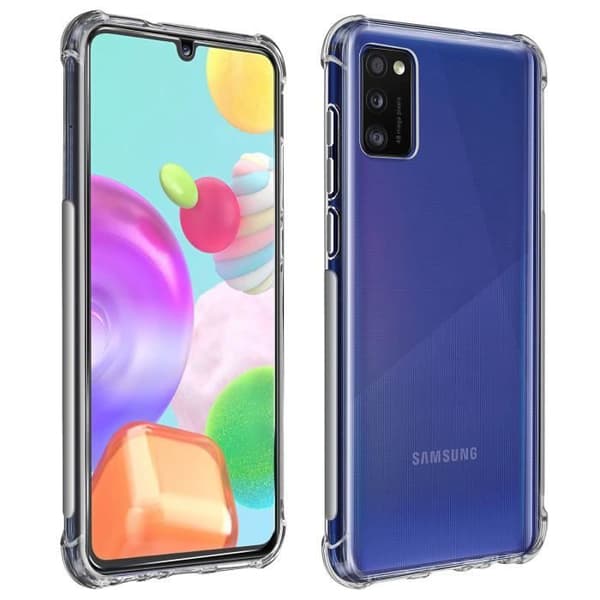 AVIZAR skyddspaket för Samsung Galaxy A41 - Mjukt fodral + 9H härdat glas - 360°