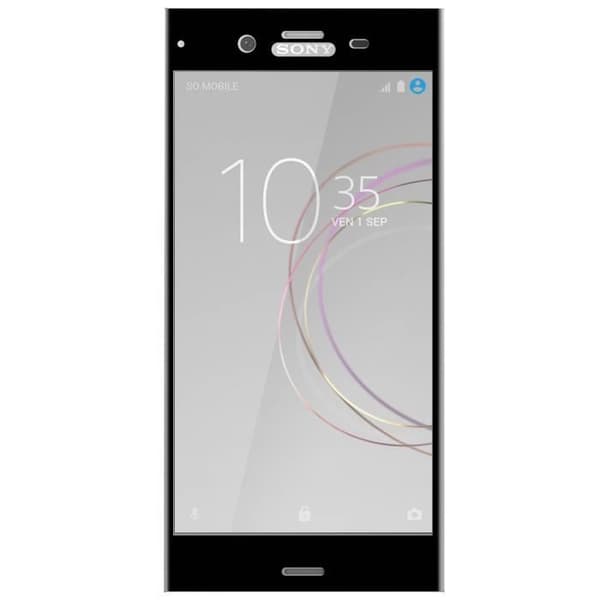 Film Xperia XZ1 skärmskydd i härdat glas anti-explosion repor - svart