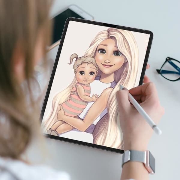 2x Nanodots pappersliknande filmer Transparent iPad Air 2020 och iPad Pro 11 2018/2020 Vit