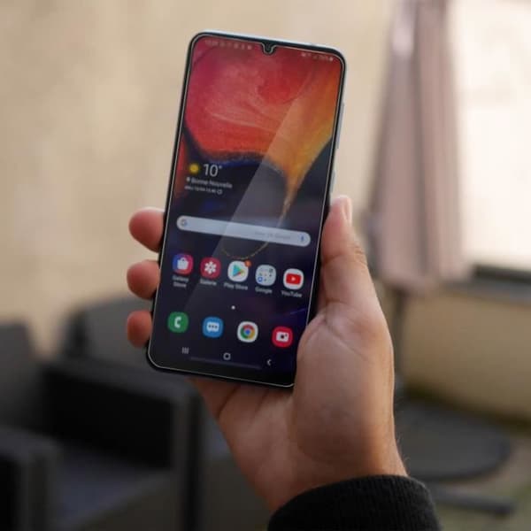 Skärmskyddsfilm för Samsung Galaxy A50 - 3MK - Flexibelt stöttåligt glas - Transparent vitt
