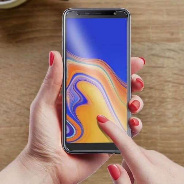 Skyddsfilm - AVIZAR - Galaxy J6 Plus - Flexibel - Genomskinlig - Anti-repa