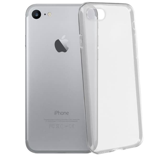 Transparent baksida + film av härdat glas iPhone 7 och iPhone 8