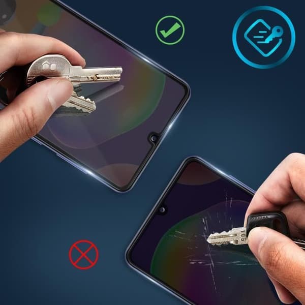 Film för Samsung Galaxy A31 Härdat glas Fasad Transparent med svart kontur