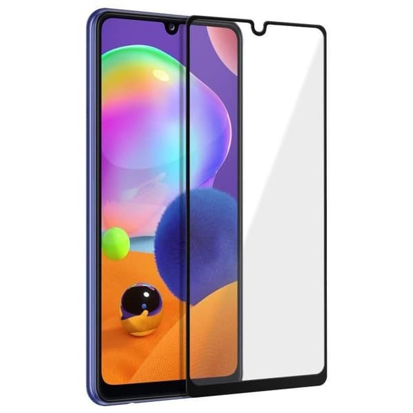 Film för Samsung Galaxy A31 Härdat glas Fasad Transparent med svart kontur