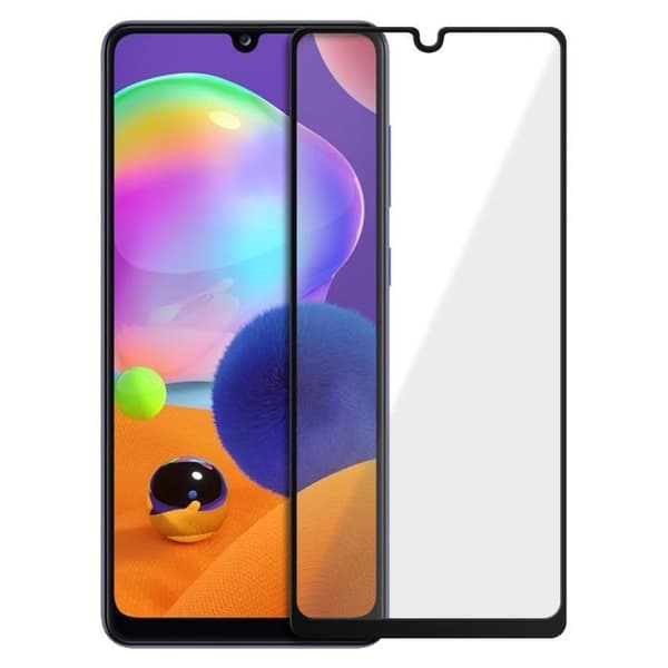 Film för Samsung Galaxy A31 Härdat glas Fasad Transparent med svart kontur