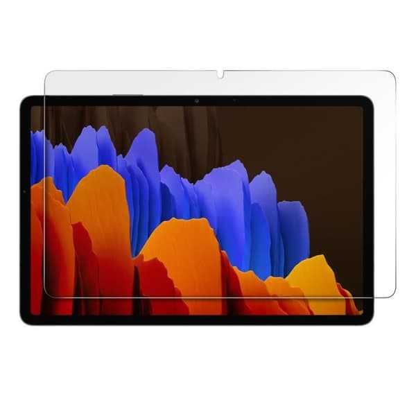 Skärmskydd - Samsung - Galaxy Tab S7 Plus 12,4 - Härdat glas - Transparent - Hårdhet 9H