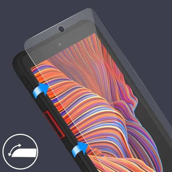 Akashi 9H härdat glasfilm för Samsung Galaxy Xcover 5 - Stöt- och repskydd