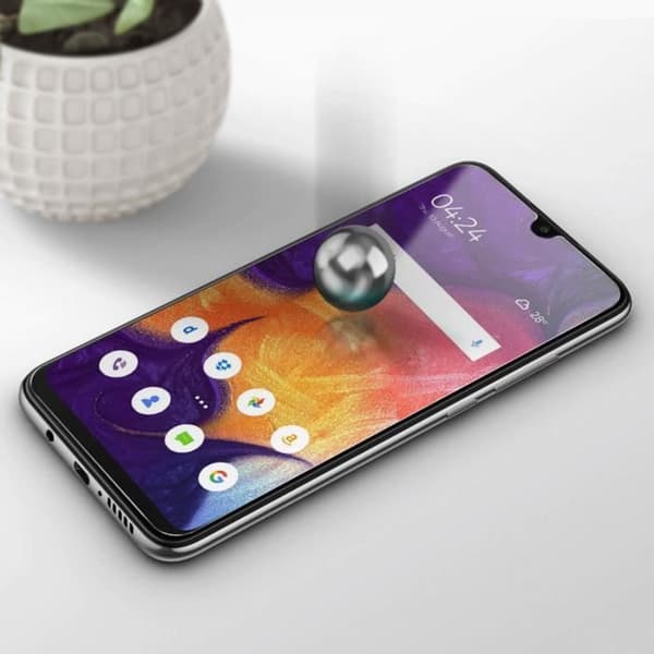 Film för Samsung Galaxy A20e Flexibelt glasskärmskydd 9H Stötsäkert Transparent