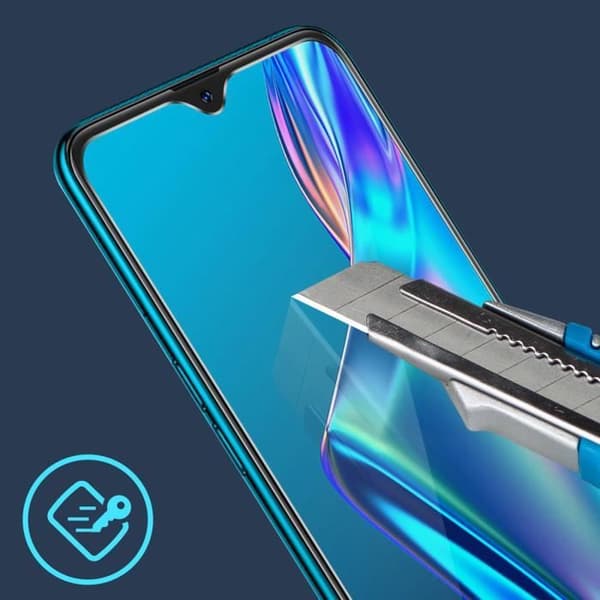 Skärmskyddsfilm - AVIZAR - Oppo A12 - Härdat glas 9H - Ultra-tunn - Anti-spår