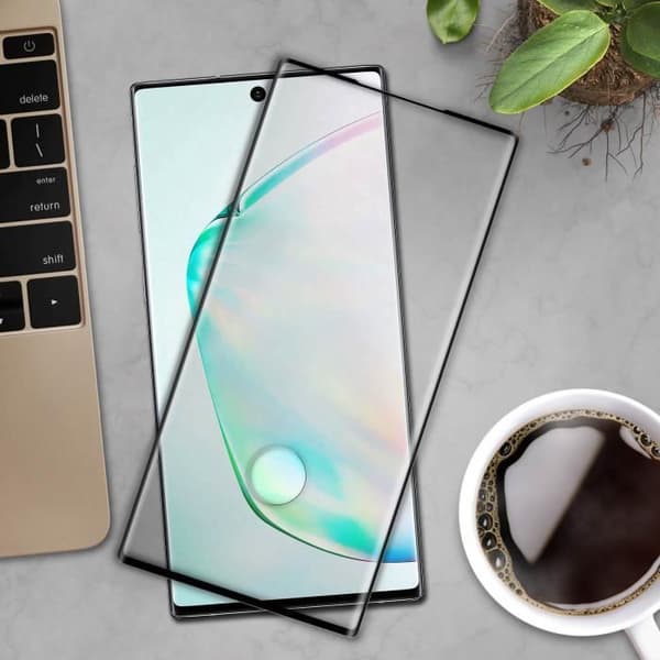 Film skärm - AVIZAR - Galaxy Note 10 Plus - Härdat Glas Med Krökning - Ultra-Tunn - Stötsäker