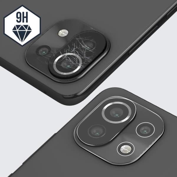 Filmmaterial Skydd - Xiaomi - Mi 11 Lite / Mi 11 Lite 5G - Härdat Glas 9H - Transparent - Kameraskydd