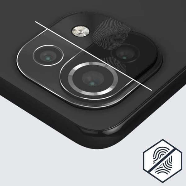 Filmmaterial Skydd - Xiaomi - Mi 11 Lite / Mi 11 Lite 5G - Härdat Glas 9H - Transparent - Kameraskydd
