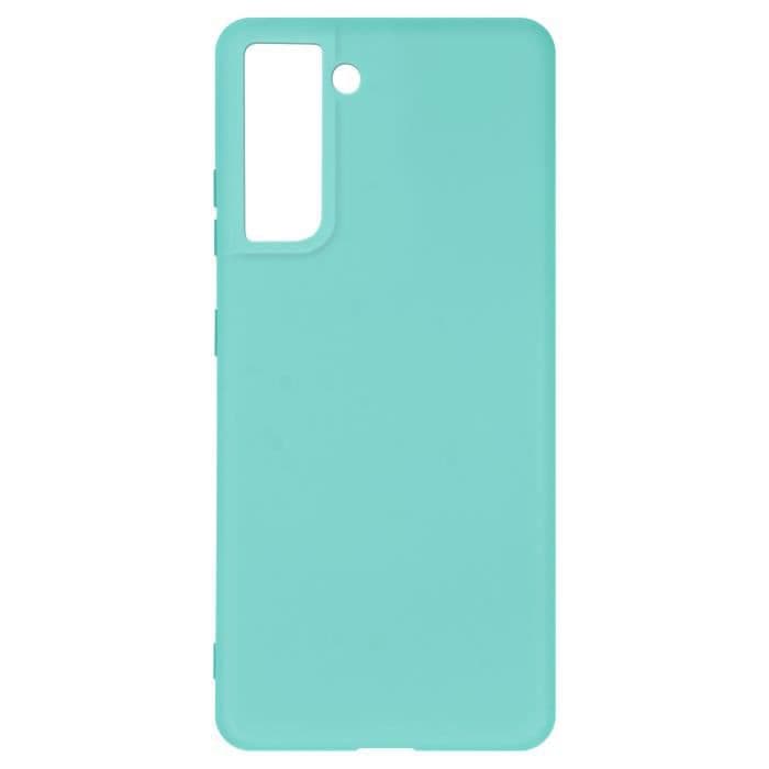 Samsung Galaxy S21 Plus Fodral Mjuk Silikon Soft Touch QI-kompatibel Turkosblå