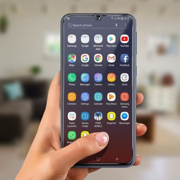 Skyddande film - Samsung - Galaxy A40 - Flexibelt glas 9H - Stötsäkert - Transparent