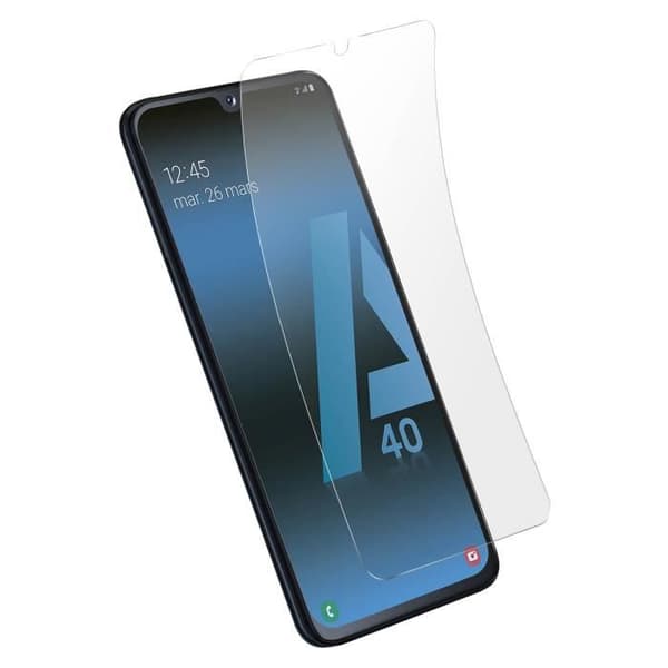 Skyddande film - Samsung - Galaxy A40 - Flexibelt glas 9H - Stötsäkert - Transparent