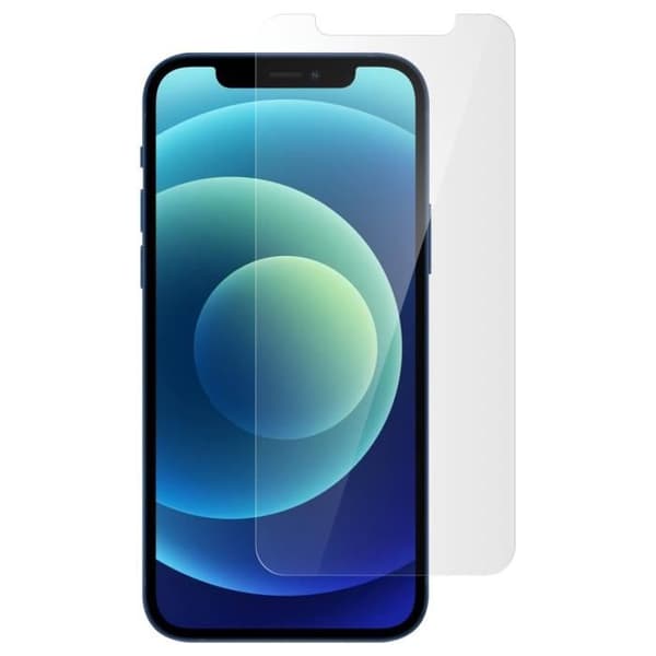 AVIZAR skärmskydd för iPhone 12 / 12 Pro i 9H anti-fingeravtryck härdat glas - Transparent Vit