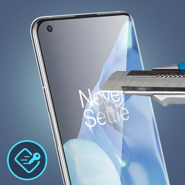 Film Skyddande - Oneplus - 9 Pro - Härdat Glas 9H - Ultra-Tun - Transparent Vit