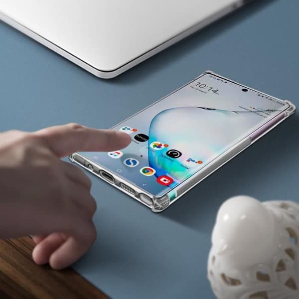 Skyddspaket - AVIZAR - Galaxy Note 10 Plus - Mjuk skal - Härdat glasfilm - 360° skydd