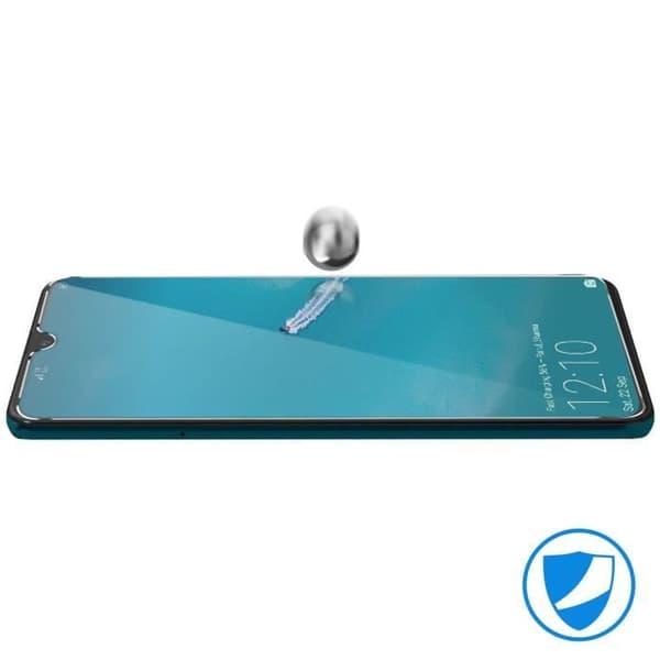 Skyddsfilm - AVIZAR - Huawei Mate 20 - 9H härdat glas - 0,33 mm - Transparent Vit