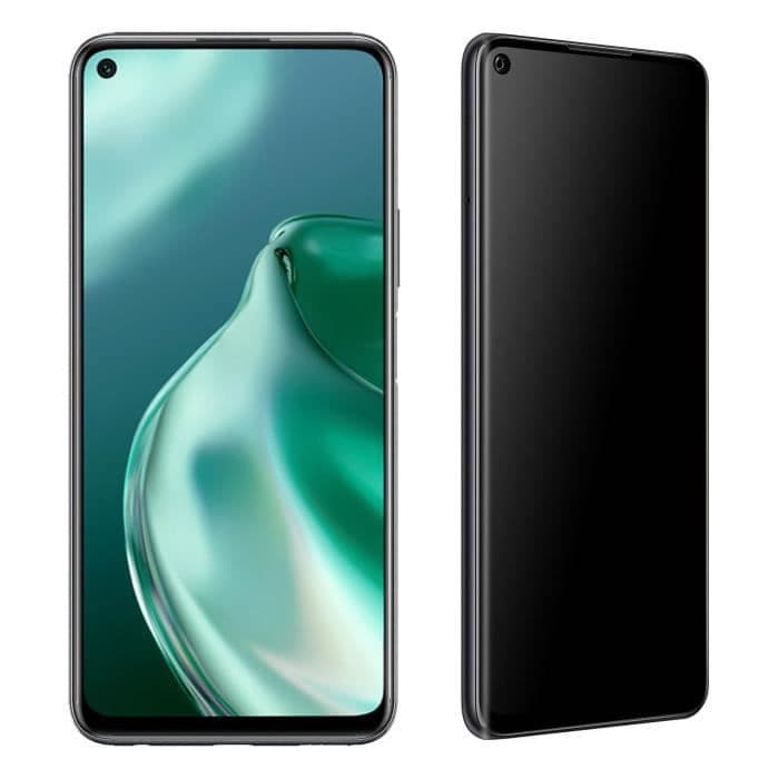 Film Huawei P40 Lite 5G Anti-spion härdat glas 9H Anti-fingeravtryck Transparent Svart