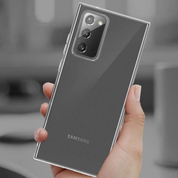 Fodral för Samsung Galaxy Note 20 Mjuk och transparent härdat glasfilm 9H hårdhet