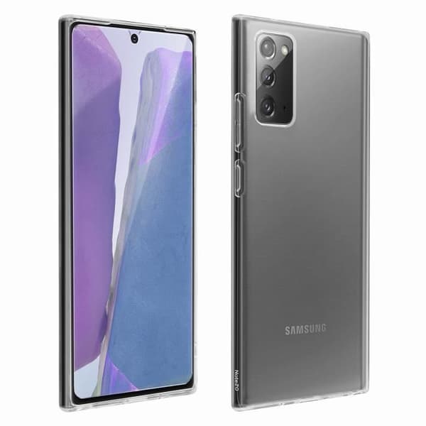 Fodral för Samsung Galaxy Note 20 Mjuk och transparent härdat glasfilm 9H hårdhet