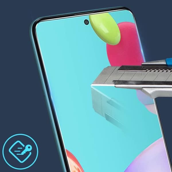 Skärmfilm för Samsung Galaxy A52 och A52s härdat glas 9H Anti-fingeravtryck Transparent