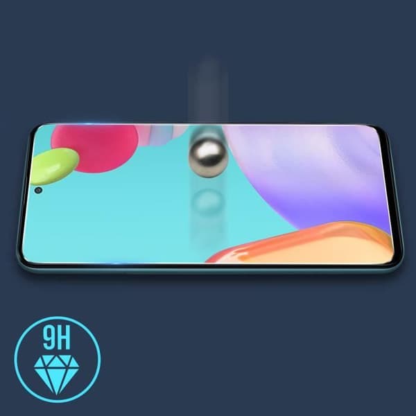 Skärmfilm för Samsung Galaxy A52 och A52s härdat glas 9H Anti-fingeravtryck Transparent