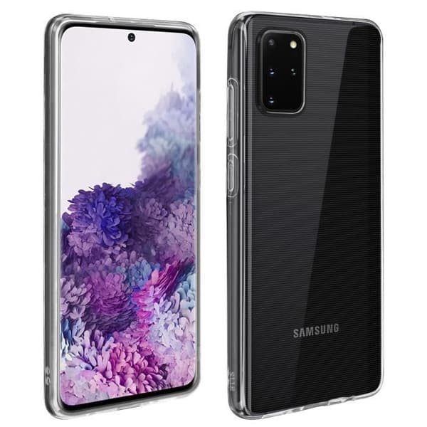 Fodral för Samsung Galaxy S20 Plus Mjukt och härdat glasfilm 9H Hårdhet Transparent