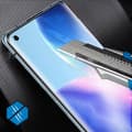 Miniatyrbild 3 av 4: Skyddande film - Oppo - Reno 5 Pro 5G - Flexibel latex - Rep-resistant - Transparent