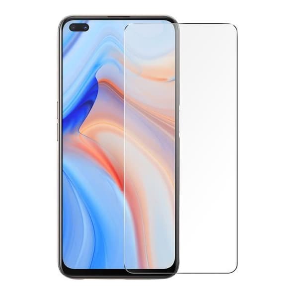 Film Skyddande - Oppo - Reno 4Z - Härdat glas 9H - Ultra-tunn - Transparent Vit