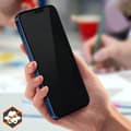 Miniatyrbild 4 av 4: Skyddsfilm - AVIZAR - iPhone 12 Mini - 9H härdat glas - Anti-spion - Svart