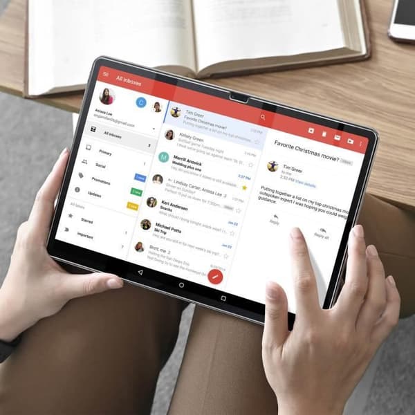 Skyddsfilm - AVIZAR - Galaxy Tab S7 FE - Flexibel - Genomskinlig - Anti-repa