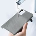 Miniatyrbild 4 av 4: Fodral - AVIZAR - Samsung Galaxy Note 20 - Tygfinish - Styv - Anti-fingeravtryck - Tvättbart silver
