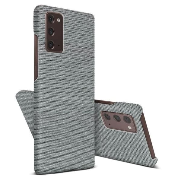 Fodral - AVIZAR - Samsung Galaxy Note 20 - Tygfinish - Styv - Anti-fingeravtryck - Tvättbart silver