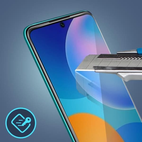 Skyddande film - Huawei - P smart 2021 - Härdat glas 9H - Ultrarobust - Transparent
