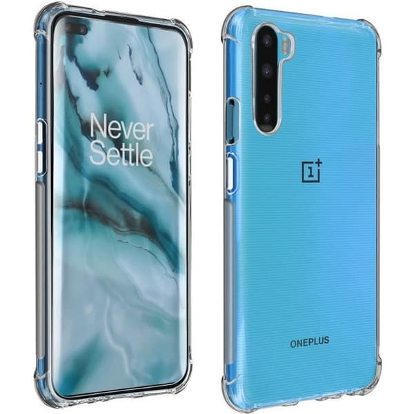 Skyddspaket - AVIZAR - OnePlus Nord - Sidlösa Skal - Härdat Glas 9H - 360° Skydd