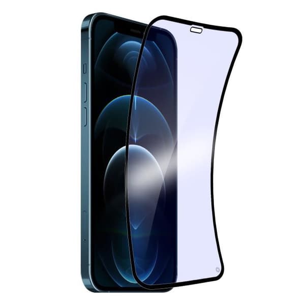 Skyddande film - Force Glass - iPhone 12 / 12 Pro - Organiskt glas - Stötresistent - Fläckresistent