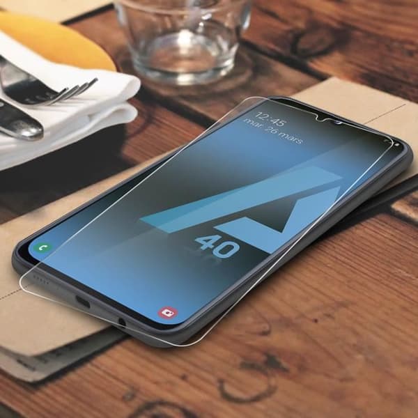 Skyddsglas - INGEN NAMN - Samsung Galaxy A40 - Flexibelt glas - Stötteknologiskt - Ultratunt