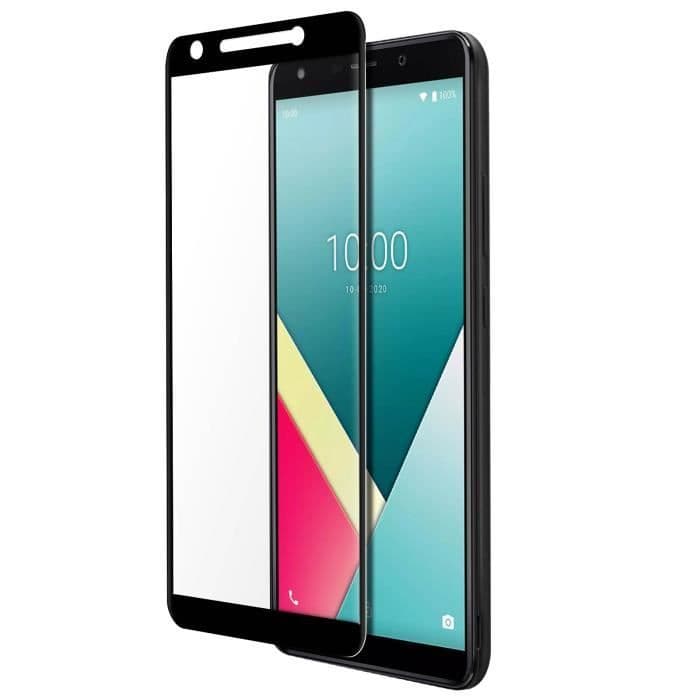 Film Wiko Y61 Tempered Glass 9H Original Wiko Full Cover Contour svart Svart